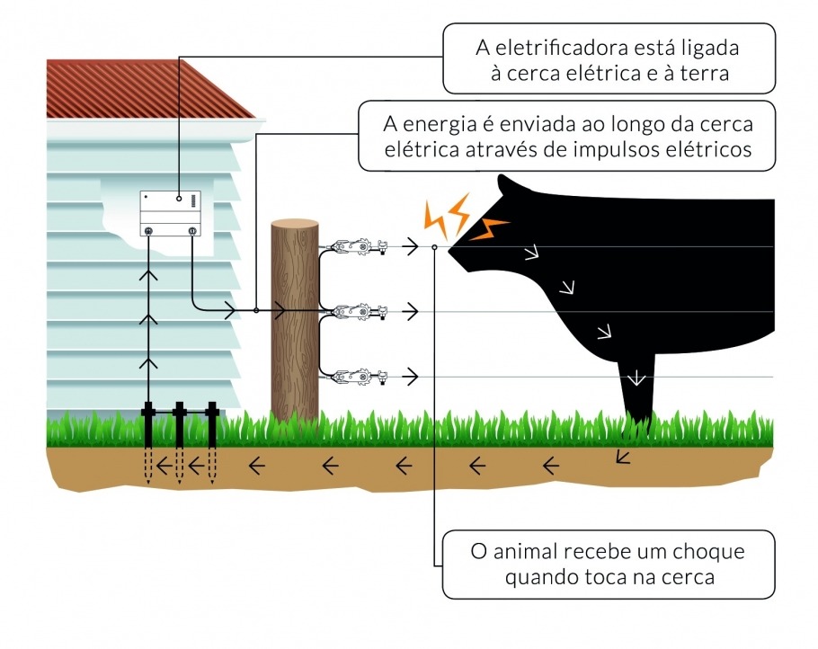 Funcionamento cercas elétricas