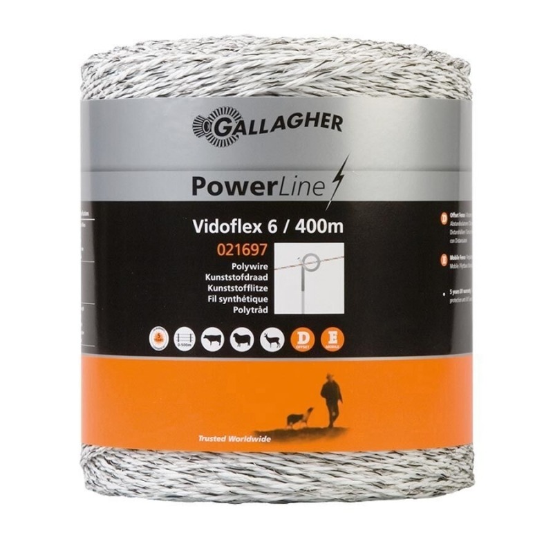 Agrovete - Fio Vidoflex PowerLine Branco 400m 1