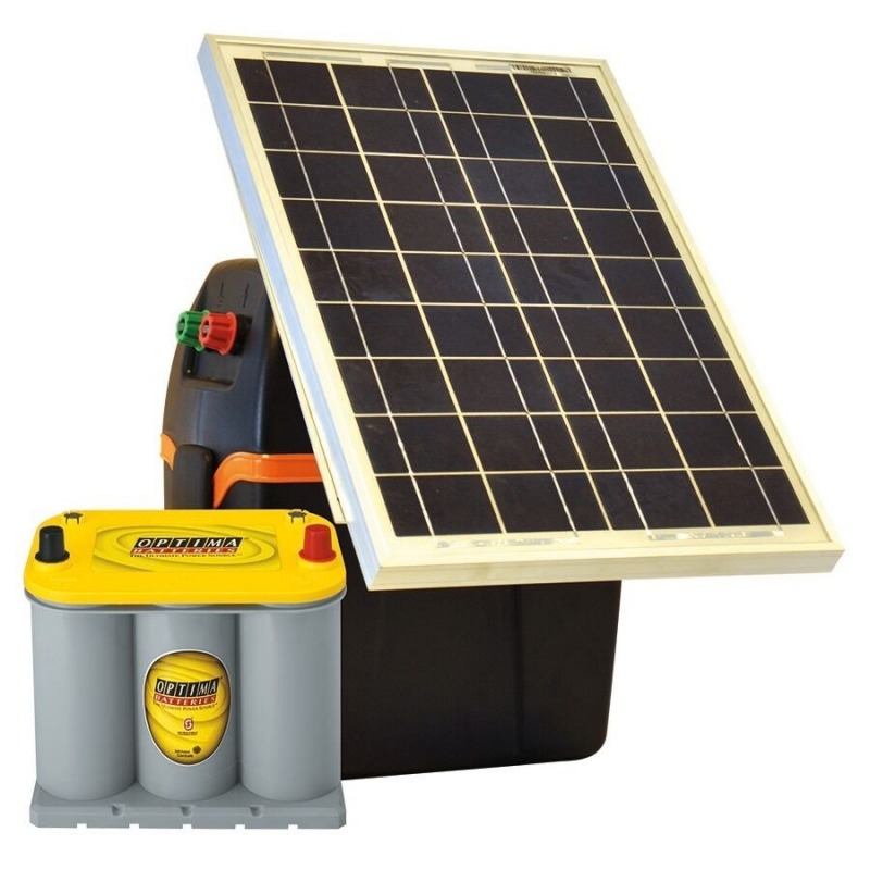 Agrovete - Kit S230: Eletrificadora B200 + Painel solar + Bateria 1