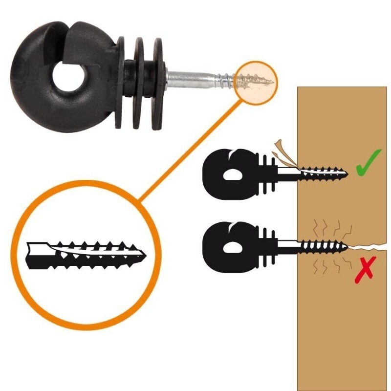 Agrovete - Isolador de Rosca IVA - 25 uni. 5