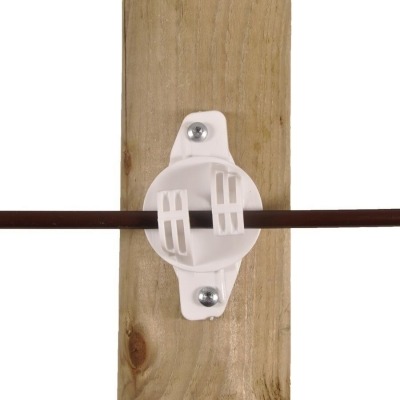 Isolador W Branco para Corda - 25 uni.