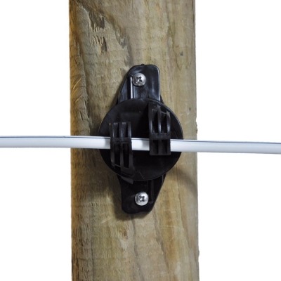 Isolador W Preto para Corda - 25 uni.