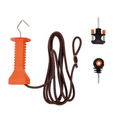 Kit Portão Corda Elástica Castanha (até 6 m)